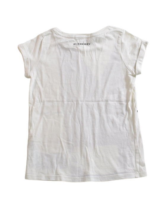 A White Short Sleeve T Shirts from Burberry in size 4T for neutral. (Back View)