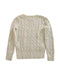 A Ivory Knit Sweaters from Ralph Lauren in size 6T for neutral. (Back View)