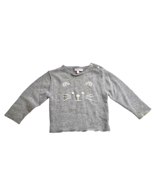 A Grey Crewneck Sweatshirts from Confiture in size 18-24M for girl. (Front View)