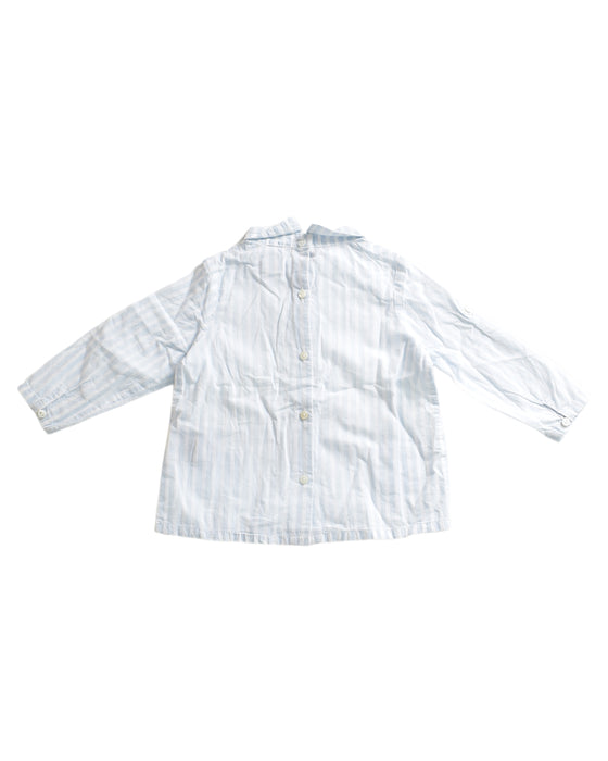 A Blue Shirts from Cyrillus in size 12-18M for boy. (Back View)