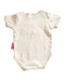 A Beige Short Sleeve Bodysuits from Shears in size 0-3M for neutral. (Back View)