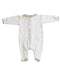 A White Onesies from Chateau de Sable in size 0-3M for neutral. (Back View)