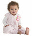 A Pink Sleepsacs from HALO in size 12-18M for girl. (Back View)