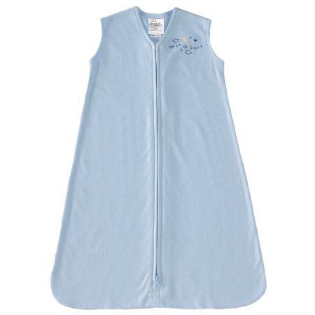 A Blue Sleepsacs from HALO in size 12-18M for boy. (Front View)