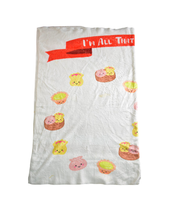 A White Blankets from The Wee Bean in size O/S for neutral. (Back View)