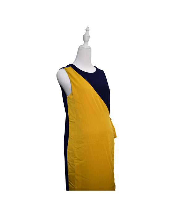A Yellow Sleeveless Jumpsuits from Spring in size S for maternity. (Back View)