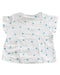 A White Short Sleeve T Shirts from Grain de Blé in size 3-6M for girl. (Back View)