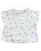 A White Short Sleeve T Shirts from Grain de Blé in size 3-6M for girl. (Back View)