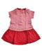 A Red Short Sleeve Dresses from Petit Bateau in size 3-6M for girl. (Front View)