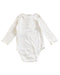 A White Long Sleeve Bodysuits from DPAM in size 3-6M for girl. (Back View)