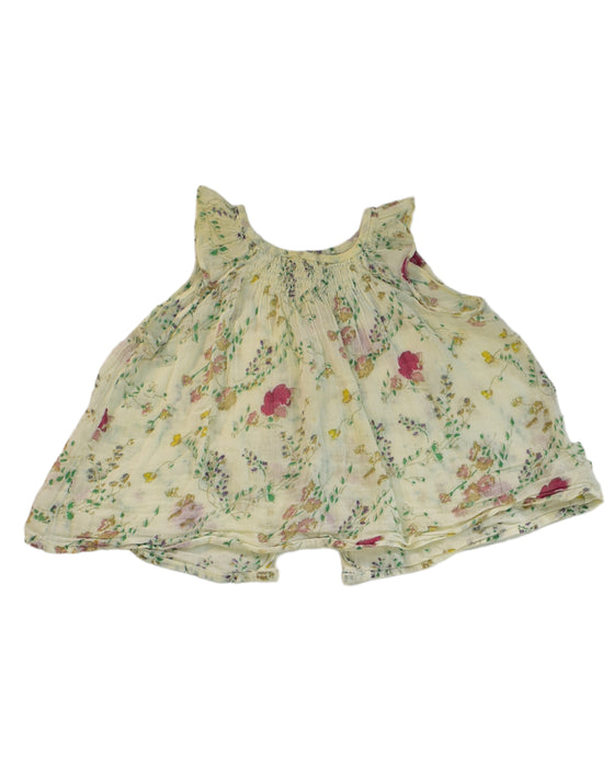 A Beige Sleeveless Tops from Bonpoint in size 6-12M for girl. (Back View)