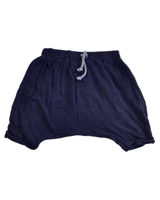 A Navy Shorts from Sense Organics in size 0-3M for boy. (Front View)