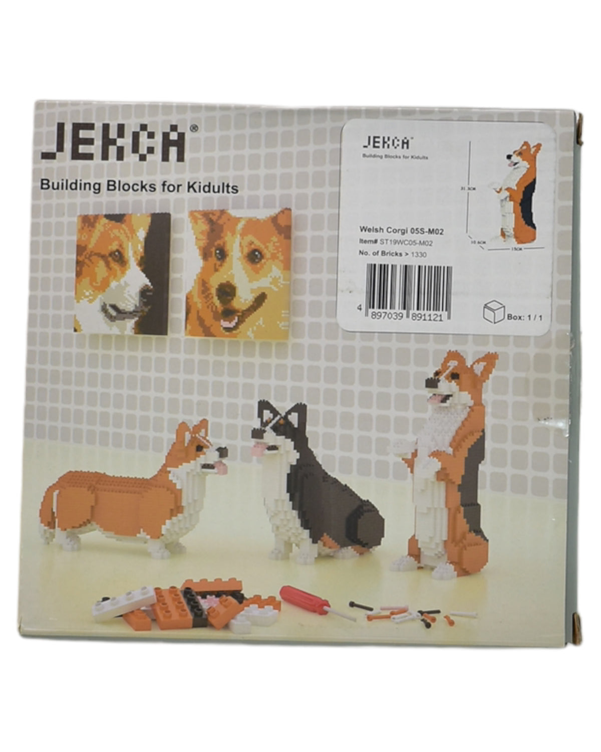 Jekca Welsh Corgi Building Block for Kidults 12Y+ — Retykle Singapore