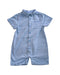A Blue Short Sleeve Rompers from Chateau de Sable in size 3-6M for neutral. (Front View)