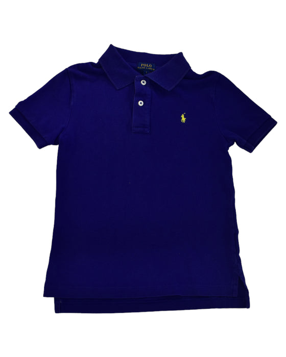 A Purple Short Sleeve Polos from Polo Ralph Lauren in size 7Y for boy. (Front View)