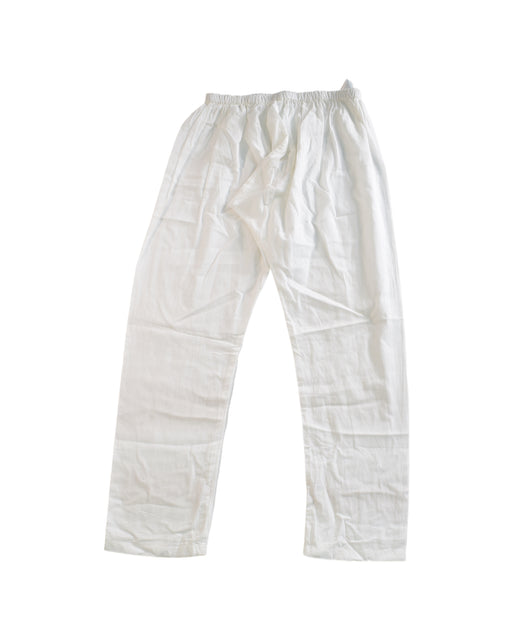 A White Casual Pants from Anokhi in size 6T for boy. (Front View)