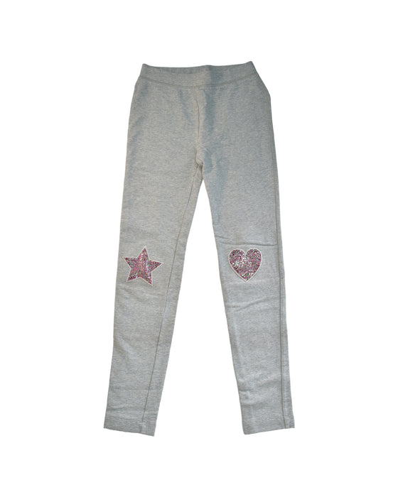 A Grey Sweatpants from Crewcuts in size 12Y for girl. (Front View)