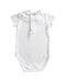 A White Short Sleeve Bodysuits from Bout'Chou in size 3-6M for neutral. (Back View)