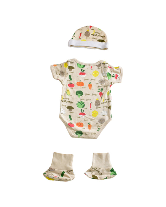 A Brown Overall Sets from Shears in size 0-3M for neutral. (Back View)