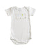 A White Short Sleeve Bodysuits from Petit Bateau in size 0-3M for neutral. (Front View)