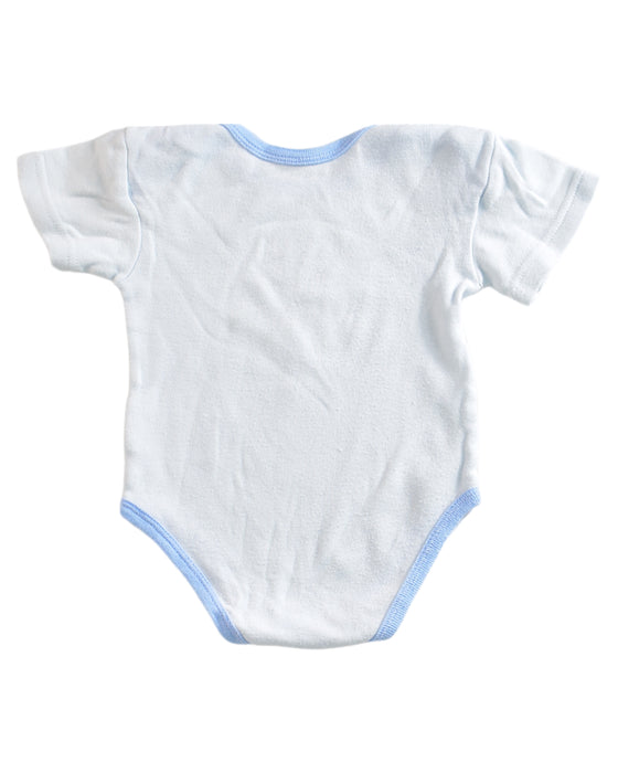 A Blue Short Sleeve Bodysuits from Shears in size 3-6M for boy. (Back View)