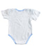 A Blue Short Sleeve Bodysuits from Shears in size 3-6M for boy. (Back View)