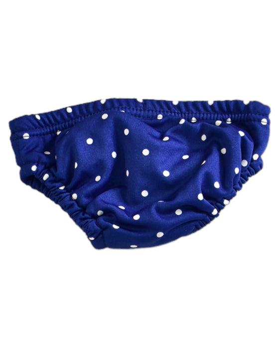 A Blue Bloomers from Bambino Mio in size Newborn for neutral. (Back View)