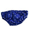 A Blue Bloomers from Bambino Mio in size Newborn for neutral. (Back View)