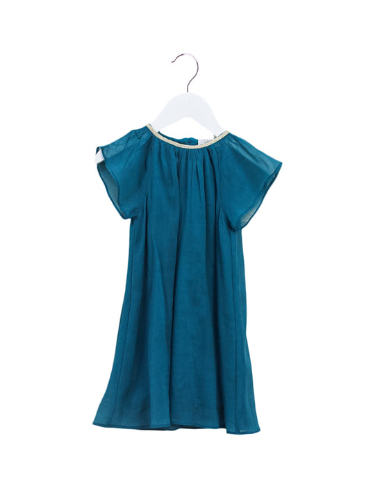 A Green Short Sleeve Dresses from Wild & Gorgeous in size 12-18M for girl. (Front View)