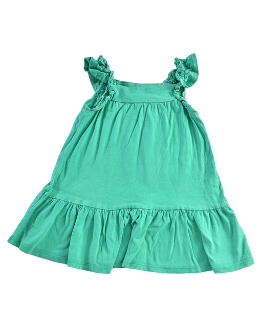 A Green Sleeveless Dresses from Seed in size 2T for girl. (Front View)