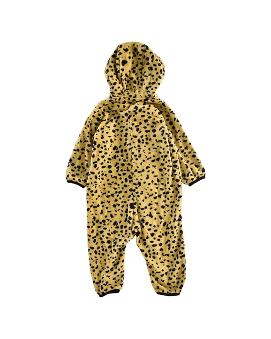 A Brown Long Sleeve Jumpsuits from Mini Rodini in size 3-6M for girl. (Back View)