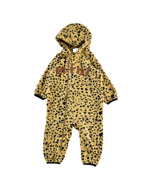 A Brown Long Sleeve Jumpsuits from Mini Rodini in size 3-6M for girl. (Front View)