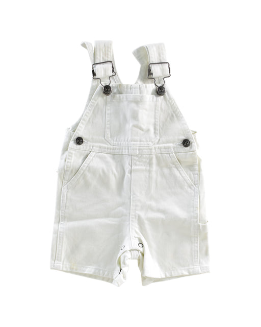 A White Overall Shorts from Bonpoint in size 3-6M for boy. (Front View)