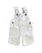 A White Overall Shorts from Bonpoint in size 3-6M for boy. (Front View)