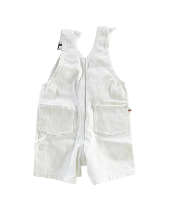 A White Overall Shorts from Bonpoint in size 3-6M for boy. (Back View)