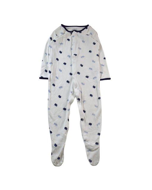 A White Long Sleeve Jumpsuits from Mamas & Papas in size 12-18M for boy. (Front View)