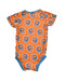 A Orange Short Sleeve Bodysuits from KicKee Pants in size 12-18M for boy. (Back View)