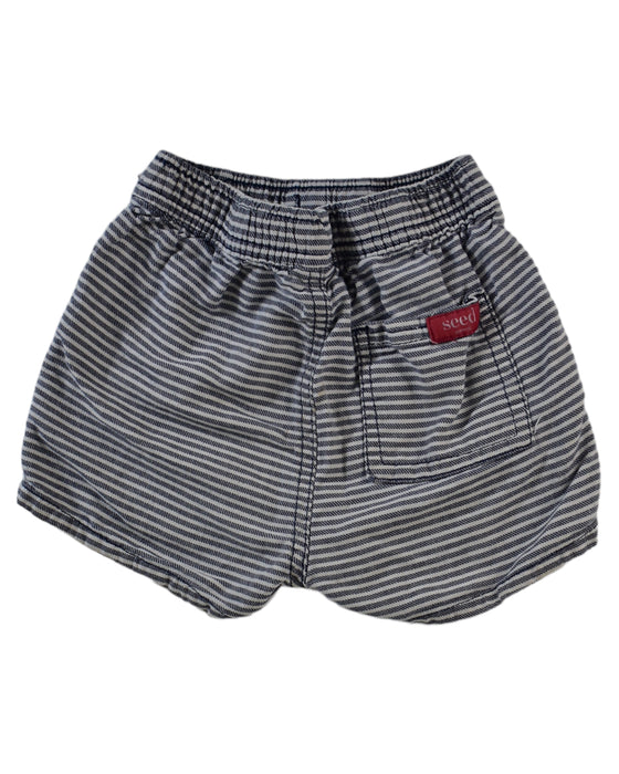 A White Shorts from Seed in size 6-12M for boy. (Back View)
