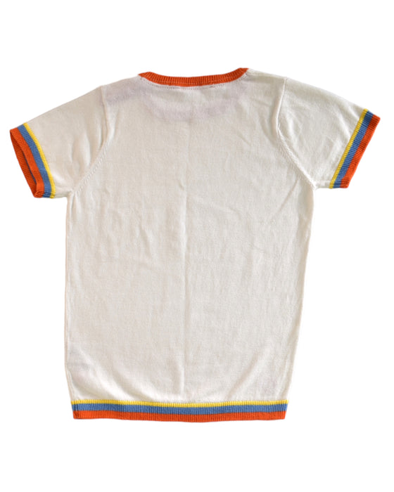 A White Short Sleeve Tops from Chateau de Sable in size 10Y for girl. (Back View)