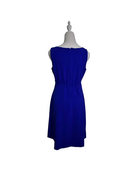 A Blue Sleeveless Dresses from A Pea in the Pod in size S for maternity. (Back View)