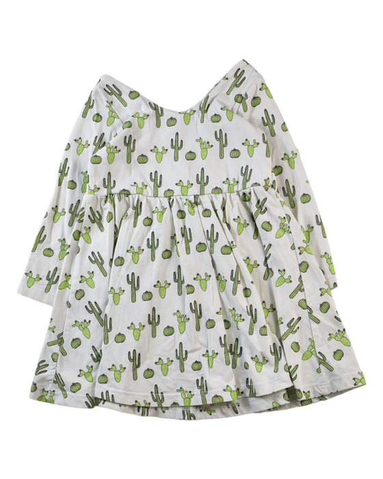 A White Long Sleeve Dresses from Monica + Andy in size 2T for girl. (Back View)