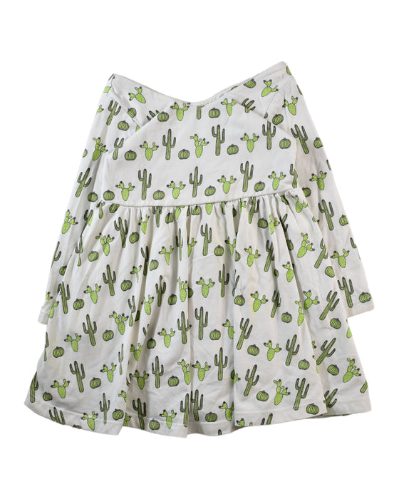 A White Long Sleeve Dresses from Monica + Andy in size 2T for girl. (Front View)