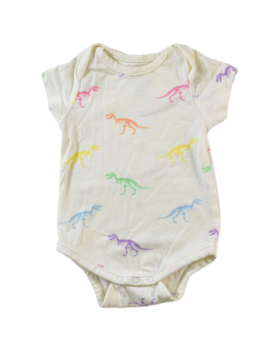 A White Short Sleeve Bodysuits from Monica + Andy in size 0-3M for boy. (Front View)