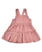 A Pink Overall Dresses from The Little White Company in size 6-12M for girl. (Back View)