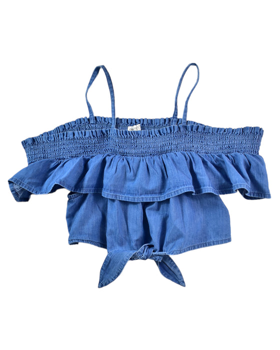 A Blue Sleeveless Tops from Orchestra in size 12Y for girl. (Front View)