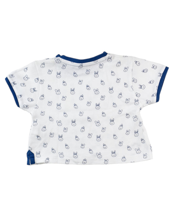 A White Short Sleeve Tops from Chateau de Sable in size 0-3M for neutral. (Back View)