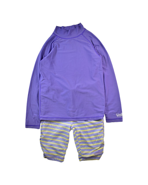 A Purple Swim Sets from UV Skinz in size 10Y for boy. (Front View)