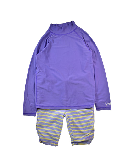 A Purple Swim Sets from UV Skinz in size 10Y for boy. (Front View)