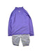 A Purple Swim Sets from UV Skinz in size 10Y for boy. (Back View)