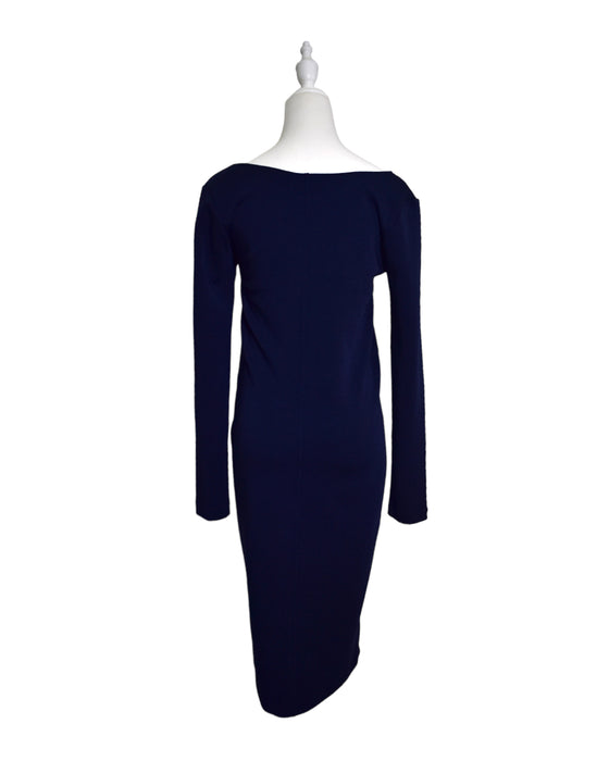 A Blue Long Sleeve Dresses from Hatch in size S for maternity. (Back View)